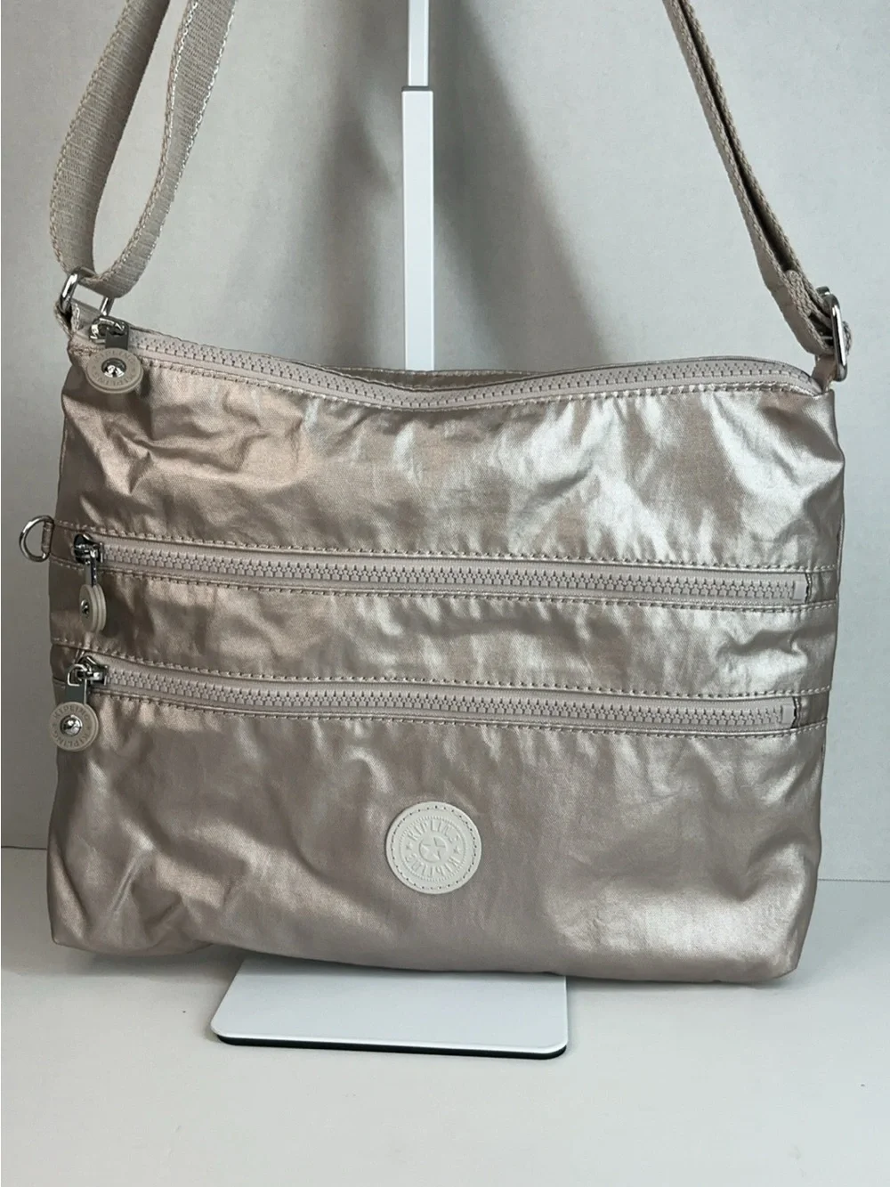 Kipling Alvar Metallic Crossbody Bag